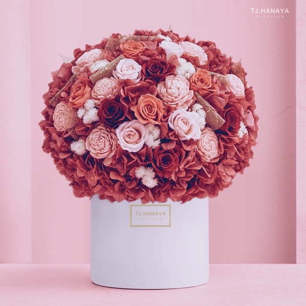 永生夢幻盆花＃琥珀胭紅