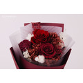 永生玫瑰小花束＃紅_3
