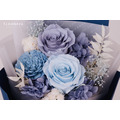 永生玫瑰小花束＃藍_4