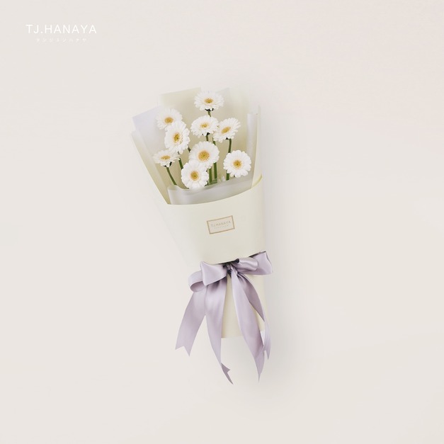 鮮 花 白 太 陽 花 束 # FB029