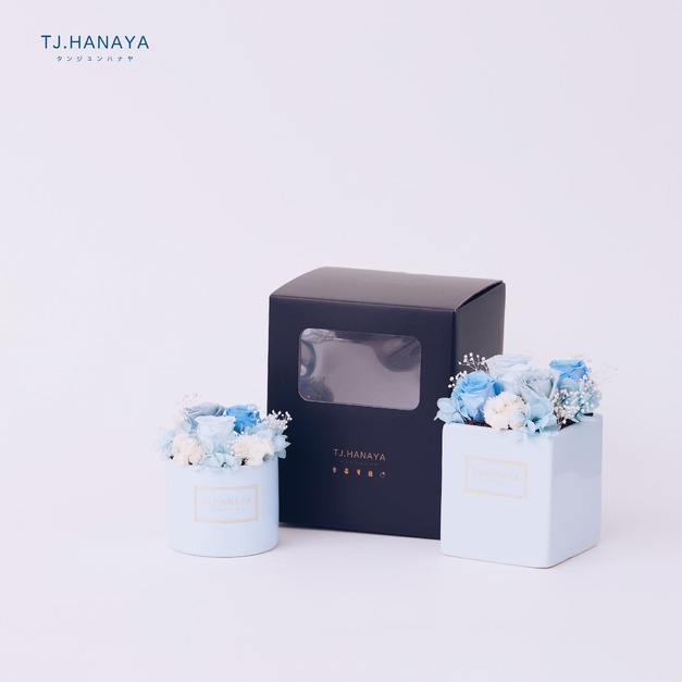 永生玫瑰盆花禮盒#組合