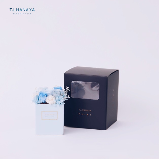 永生玫瑰盆花禮盒#方