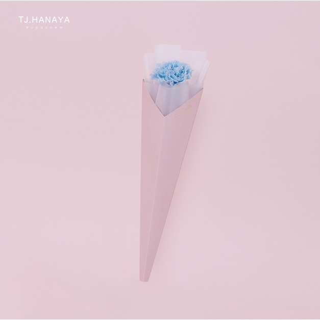 單朵永生康乃馨＃藍