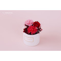 永生康乃馨小圓禮盒＃紅粉_2