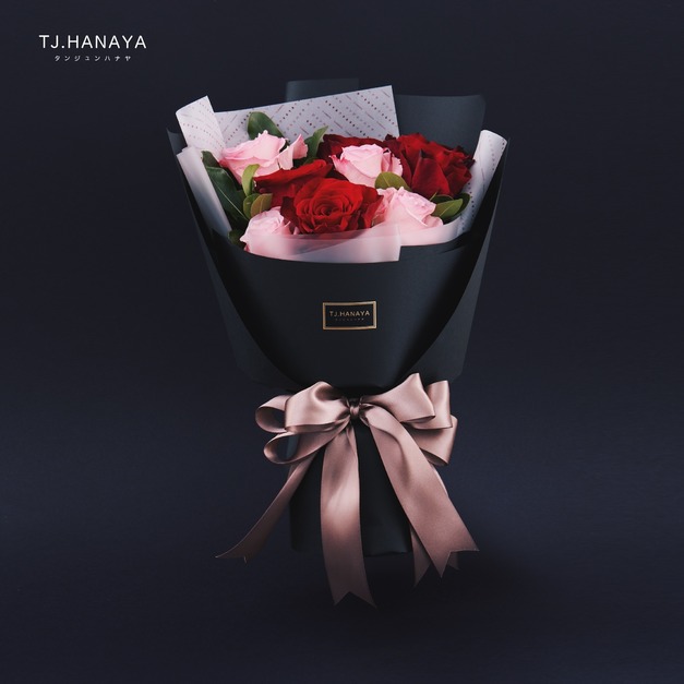 鮮花進口玫瑰花束＃中款