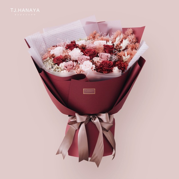 永 生 玫 瑰 花 束＃PB085