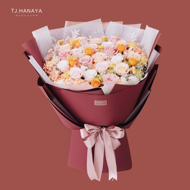 永 生 玫 瑰 花 束＃PB057