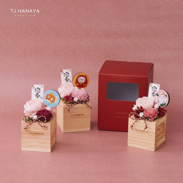 新春祝賀永生盆花｜3入組