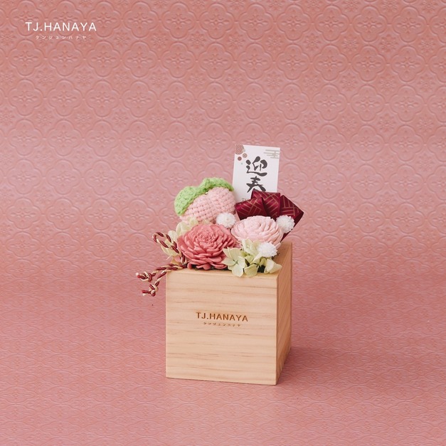 新春果物永生盆花｜桃子