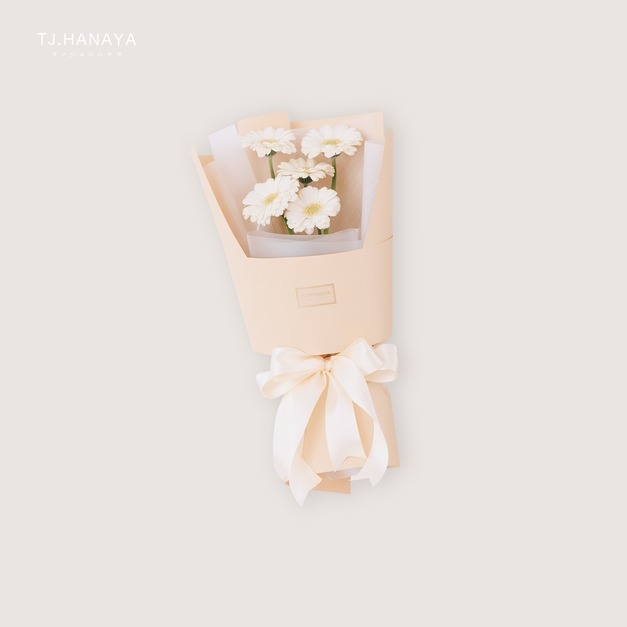 鮮花白太陽花束｜FB061