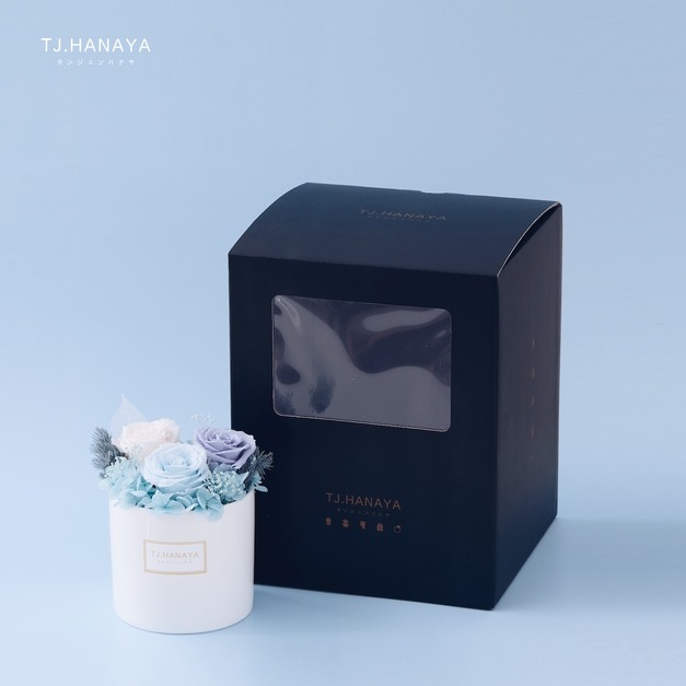 永生玫瑰盆花禮盒｜大