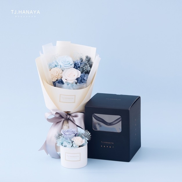 情人節優惠組合｜小圓藍花束