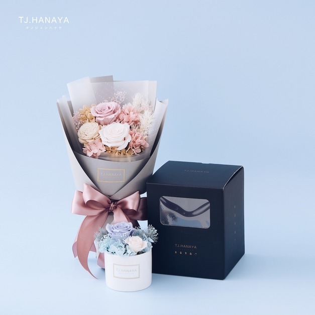 情人節優惠組合｜小圓粉花束