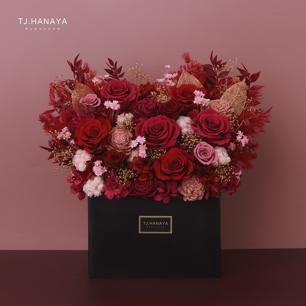 永生長型盆花｜古典紅