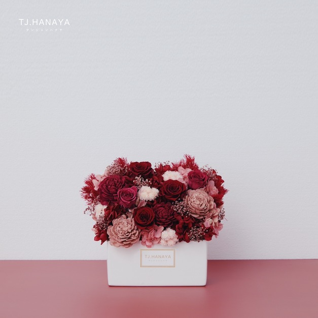 永生長型盆花｜迷你紅