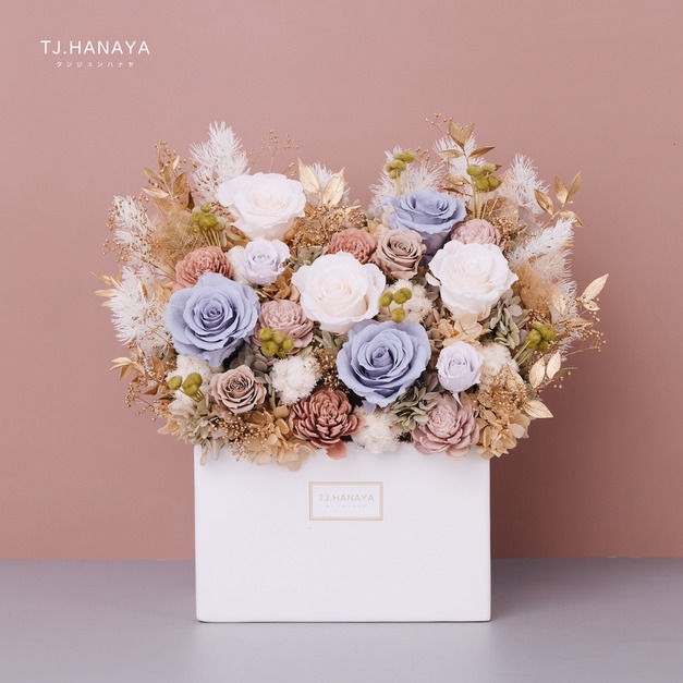 永生長型盆花｜彩釉金