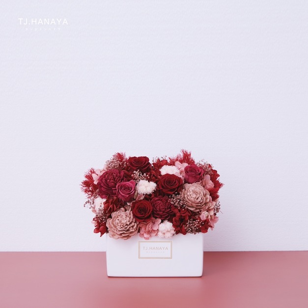 永生長型盆花｜迷你紅