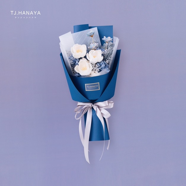 索拉雞蛋花畢業花束｜星河