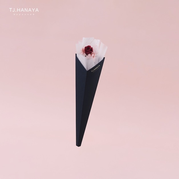 單朵永生玫瑰花束｜紅