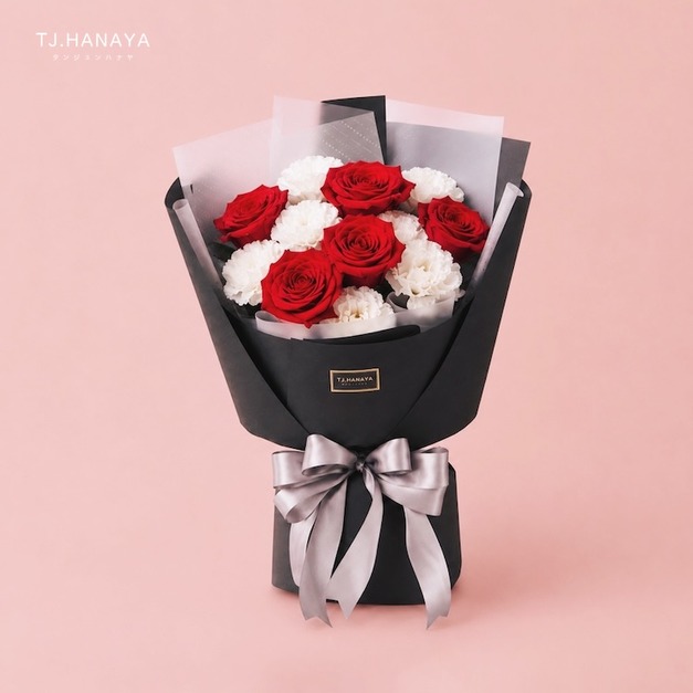 鮮花進口玫瑰花束＃中款