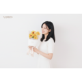 鮮花捲邊太陽花束｜FB065_1