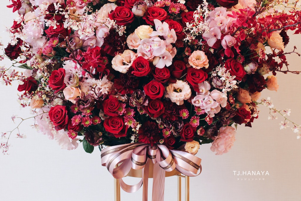 團體慶典高架花籃|新竹花店 慶典花籃送花