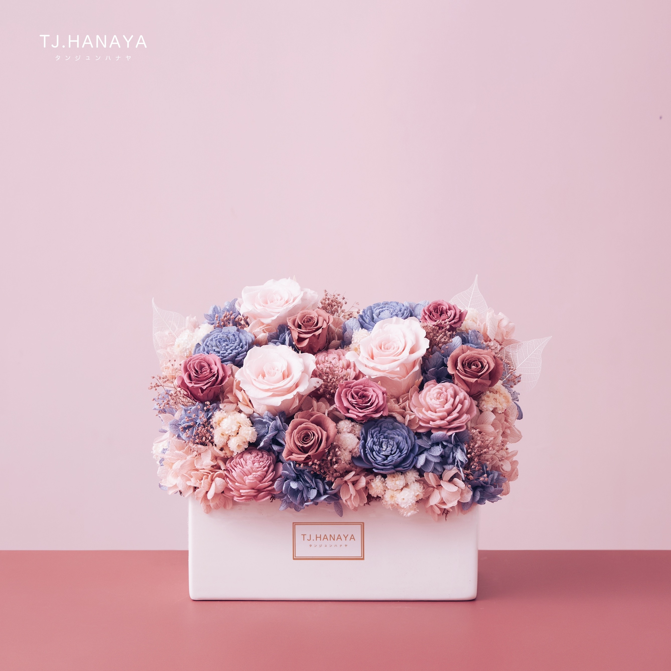 永生長型盆花｜藍莓粉