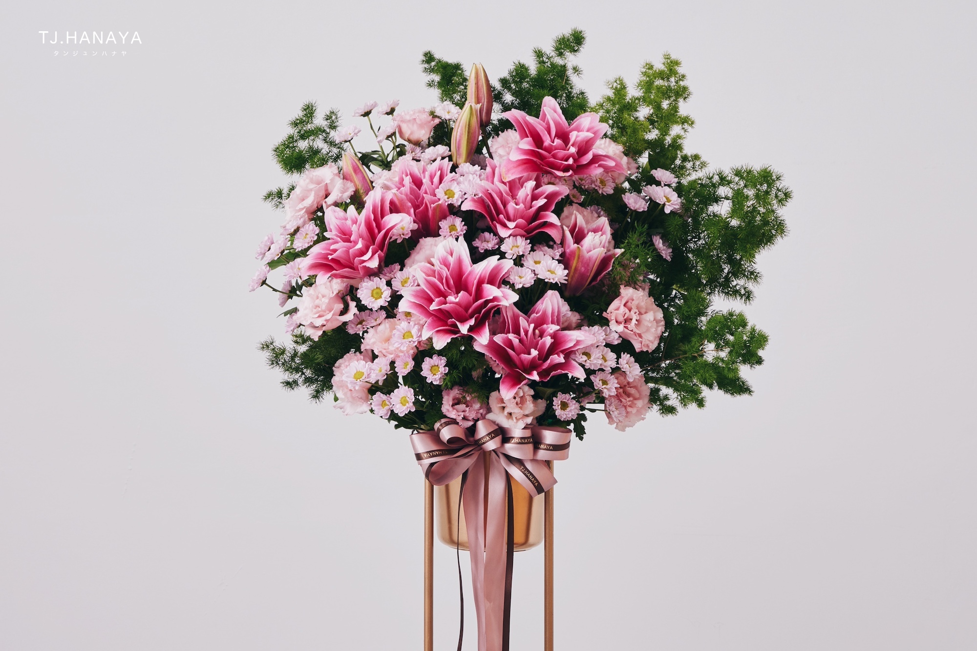 百合花籃-百合高架-喪禮送百合