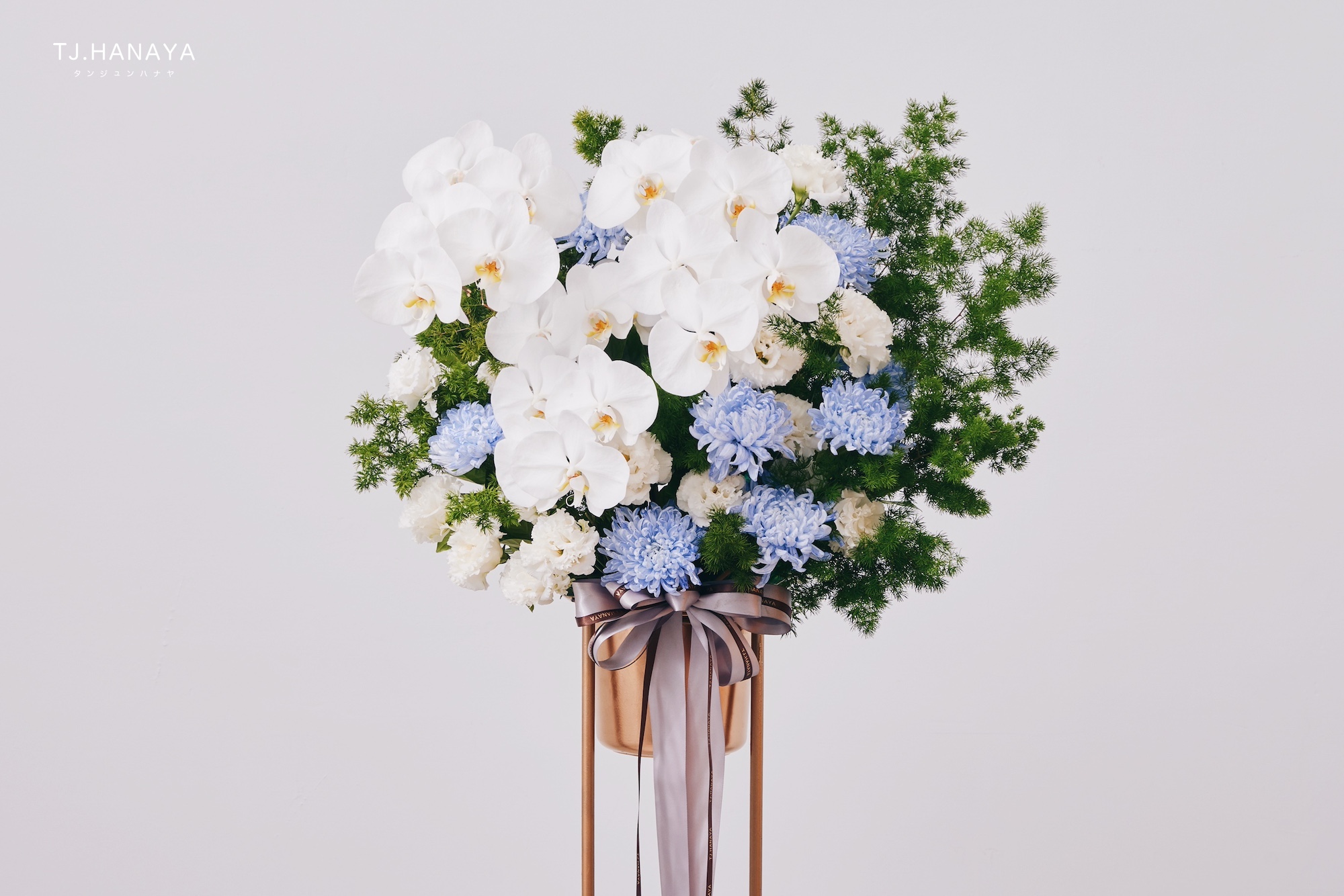 喪禮花籃-喪禮蘭花-喪禮送什麼花