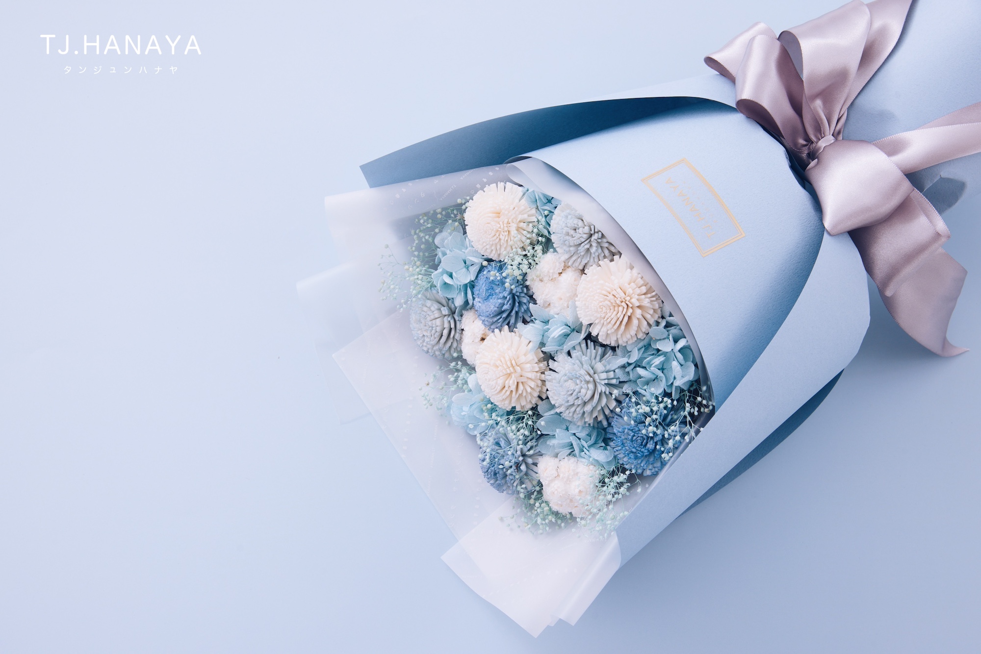 藍色系畢業花束-小學生畢業花束-國小畢業花束