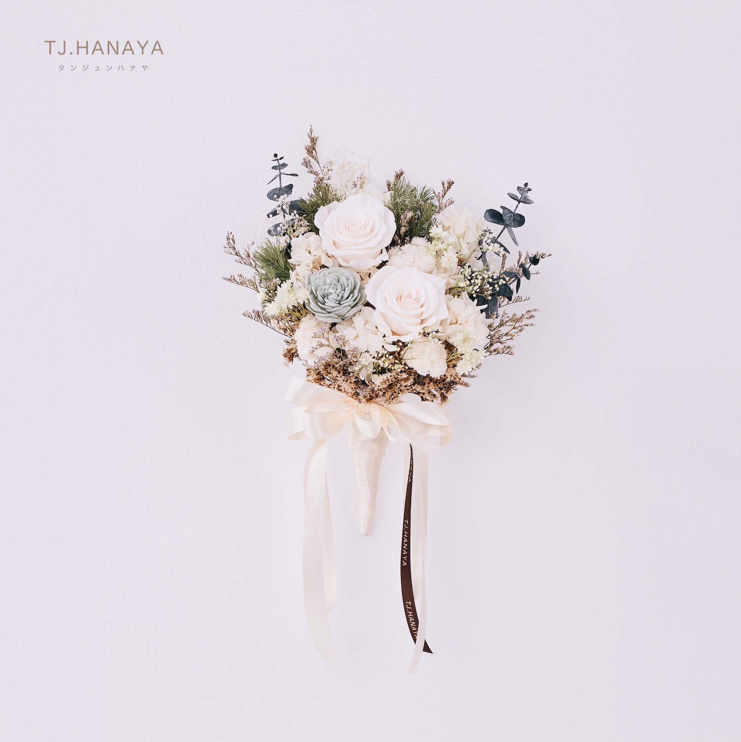 登記花束-自然系捧花-日系捧花