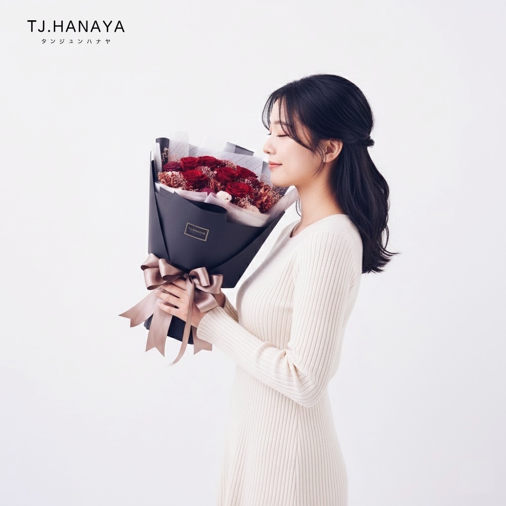 紅玫瑰花束-情人節花束-求婚花束