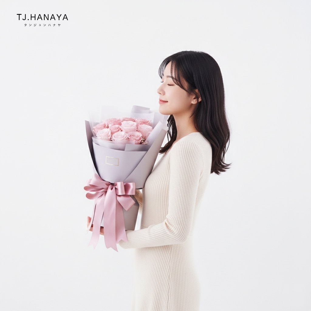 粉玫瑰花束-粉玫瑰求婚-18朵玫瑰花束