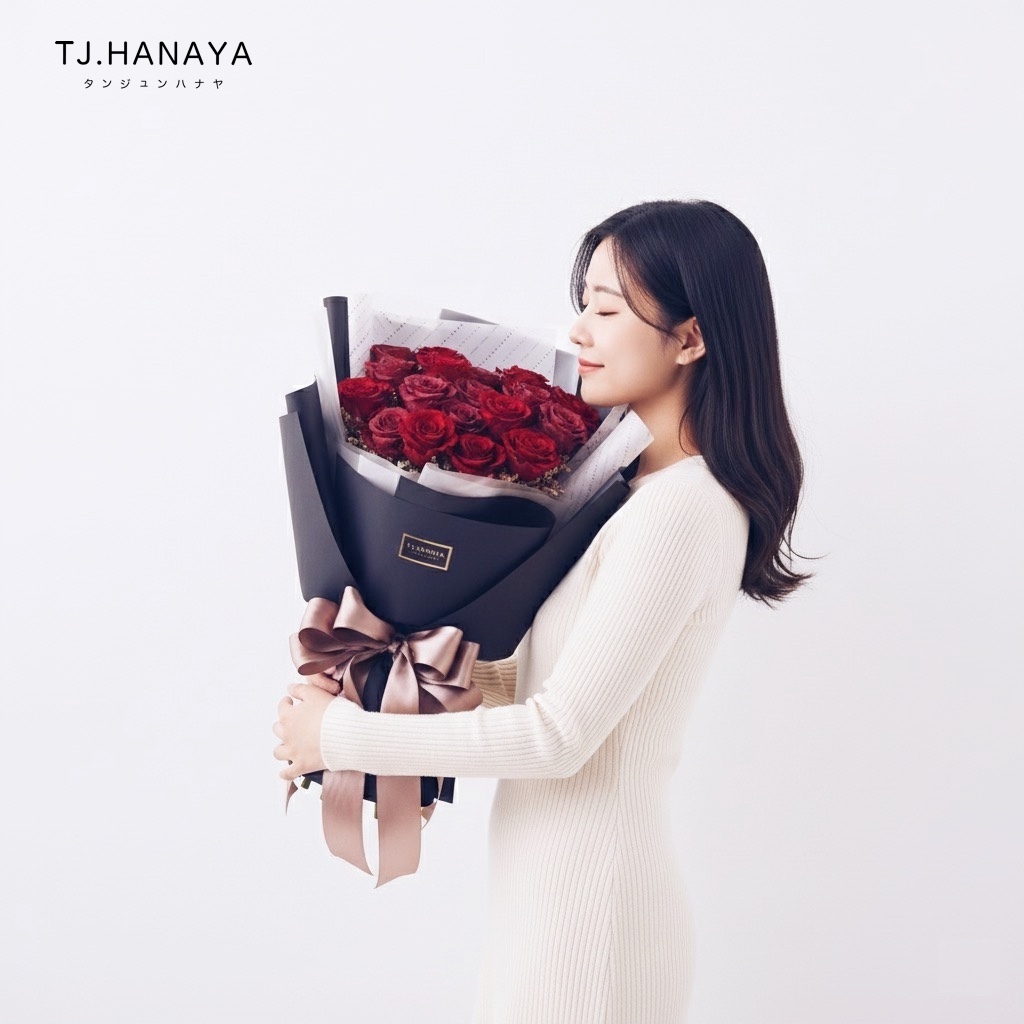 紅玫瑰花束-表白花束-求婚花束-永生花束