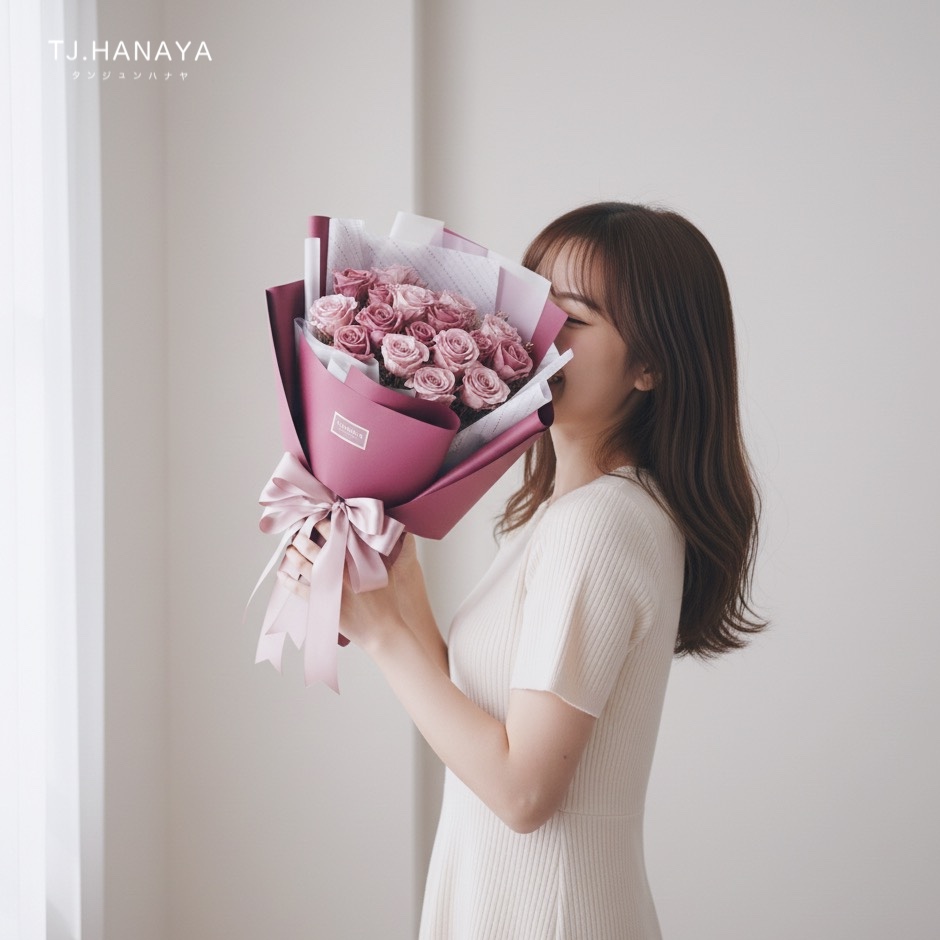 永生玫瑰花束-乾燥玫瑰-情人節花束-情人節玫瑰