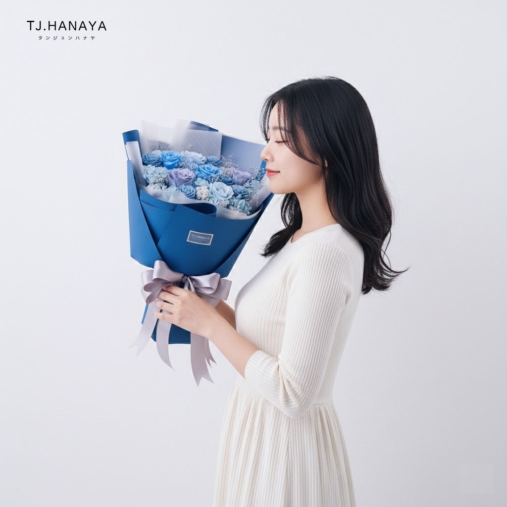 超稀有的深藍玫瑰花束｜告白、求婚送生日的人氣推薦！