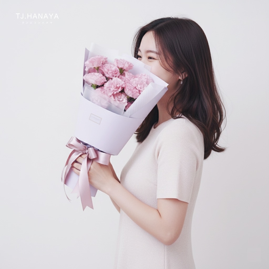 粉桔梗花束-告白花束-送朋友花