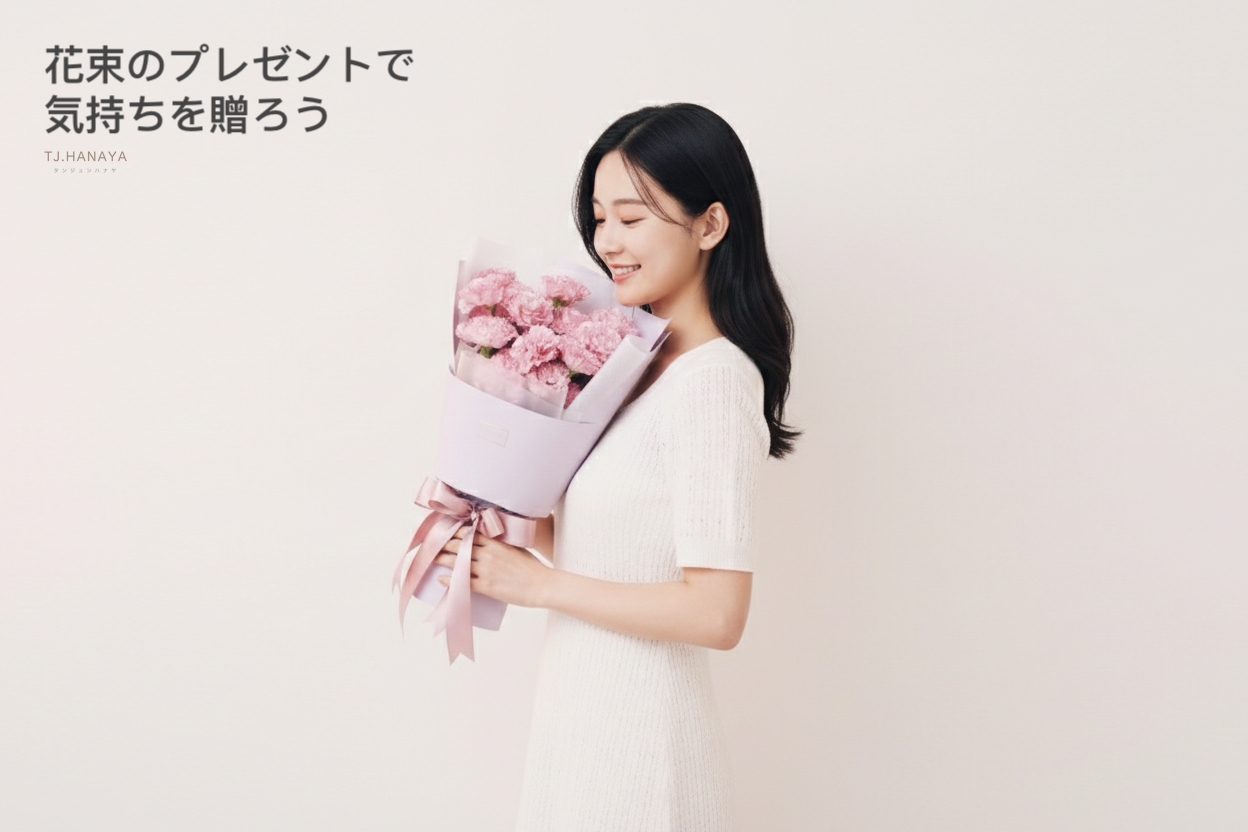 粉桔梗花束-告白花束-送朋友花