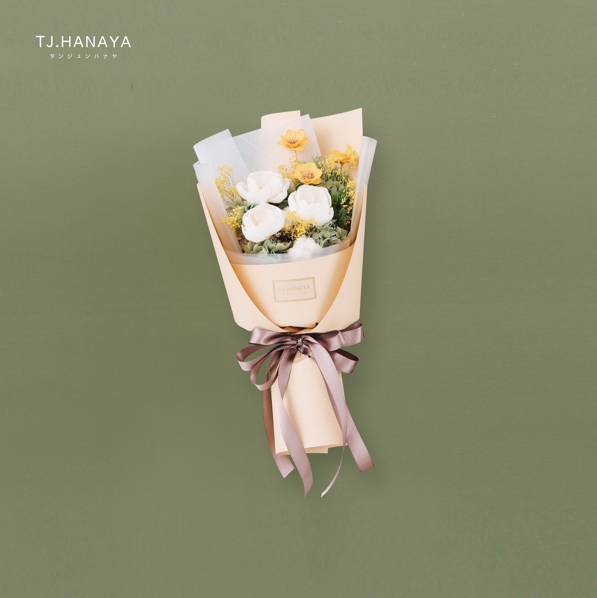 索拉雞蛋花畢業花束｜暮野