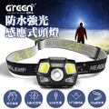 【GREENON】防水強光感應式LED頭燈(GSP-001) 揮手開關_1