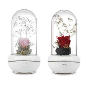 【Greenon】永生花香氛機 自然風擴香器 香薰減壓 玫瑰花造型 小夜燈