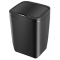 【GREENON】智慧感應式垃圾桶(12L) 自動掀蓋 黑色簡約風