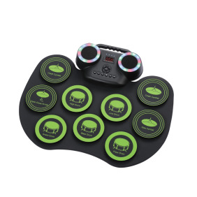 【KONIX】手捲電子鼓(D600) 重低音雙喇叭