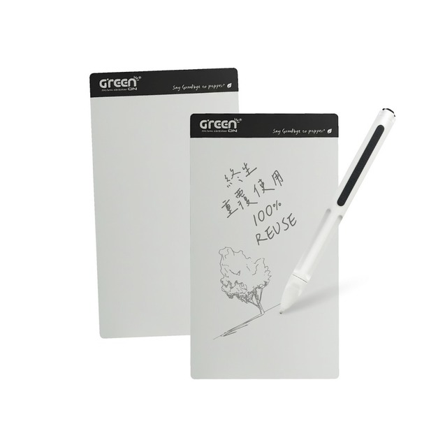 【Green Board】7.2 吋磁性電紙板 MT7標準書寫組 (電紙板x2+手寫筆) MIT雙專利設計 0.5mm超薄軟性電子紙 局部清除手寫板