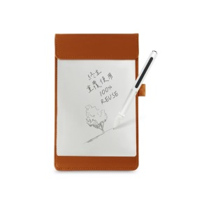 【Green Board】A5磁性電紙板 MTA5進階收納組(電紙板+手寫筆+皮革夾) MIT雙專利設計 0.5mm超薄軟性電子紙 局部清除手寫板 