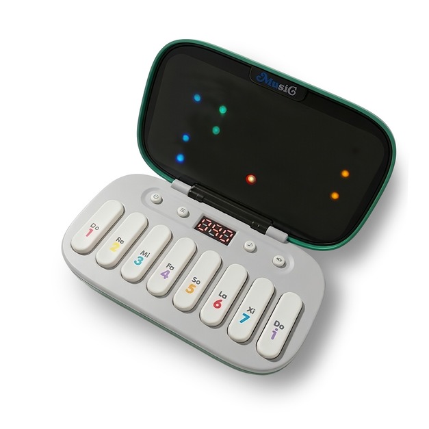 KONIX 掌上音樂電子琴 發光節奏遊戲 不用看譜學音樂 手眼協調訓練 益智學習玩具