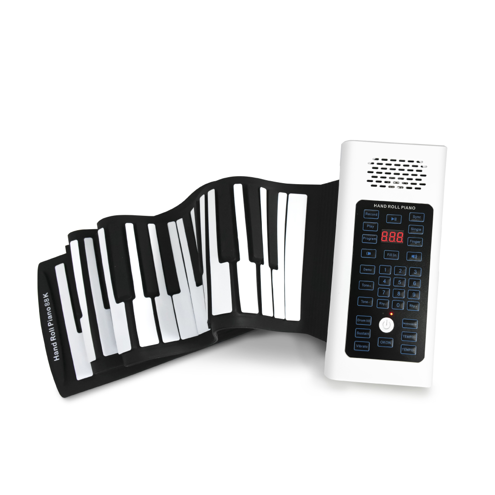 【山野樂器】88鍵手捲鋼琴(進階版) 薄型矽膠電子琴 MIDI鍵盤