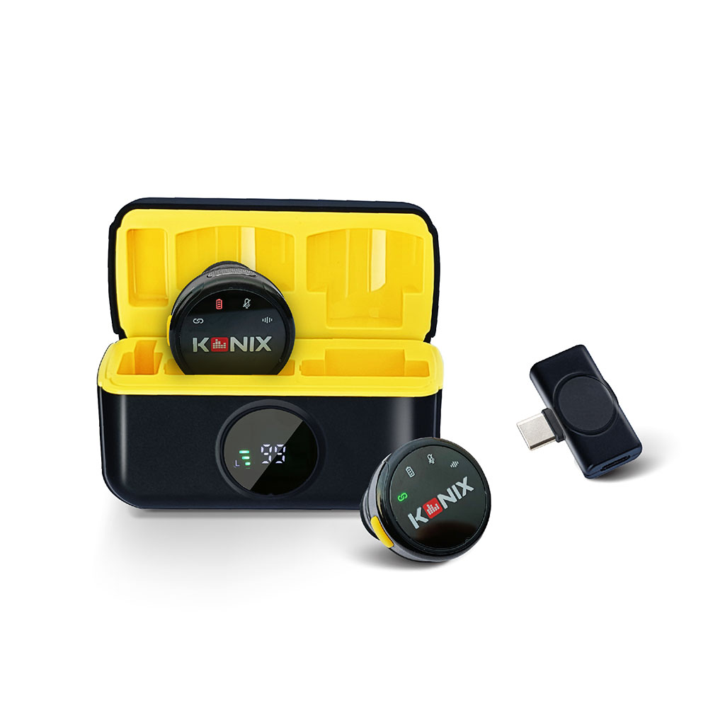 【KONIX】G5 無線收音麥克風 專利品 一對二無線麥克風 DSP智慧降噪 直播/Vlog專用 Reverb混響模式 支援手機邊充邊錄