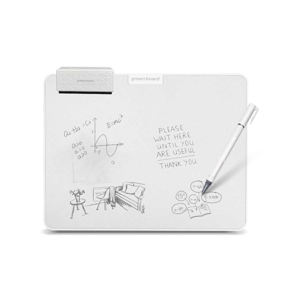 【Green Board】15吋磁性手寫板-2024版 局部清除 電紙板 A4畫板 記事板 贈保護套+0.5mm手寫筆
