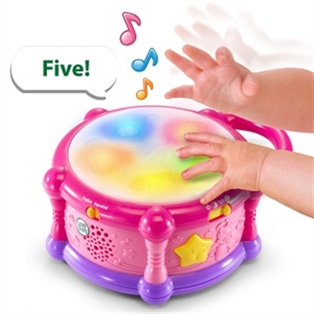 『福利品特賣會-盒損』【LeapFrog】繽紛彩色學習鼓(粉色)《限時限量搶購》